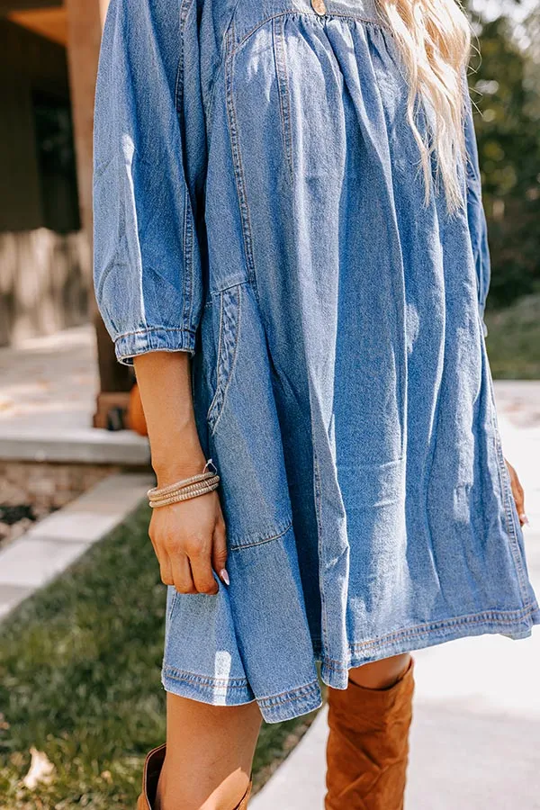 Countryside Cutie Denim Mini Dress sold by Impressions product image thumbnail 3