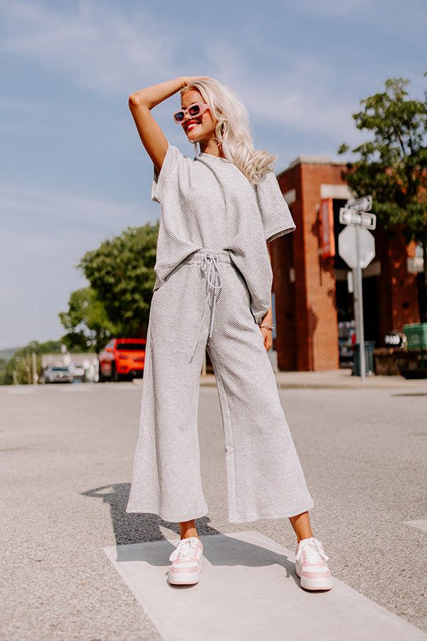 Lattes First Shift Top in Grey sold by Impressions