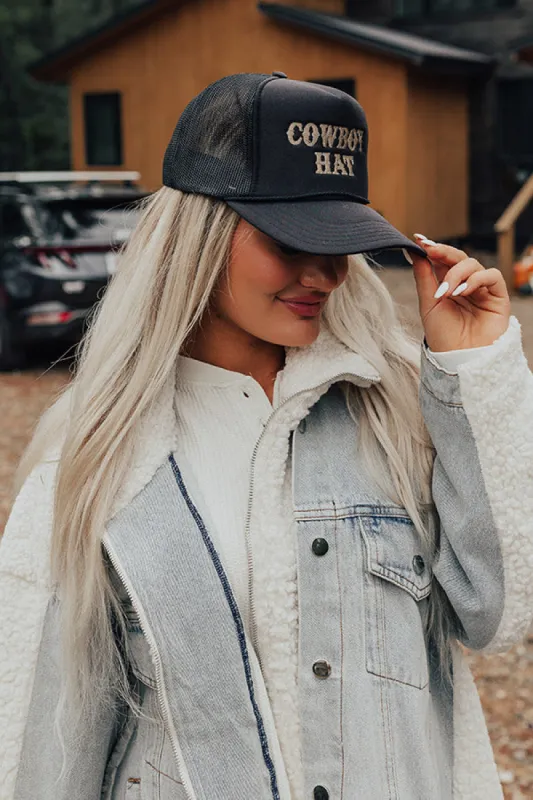 Cowboy Hat Embroidered Trucker Hat sold by Impressions