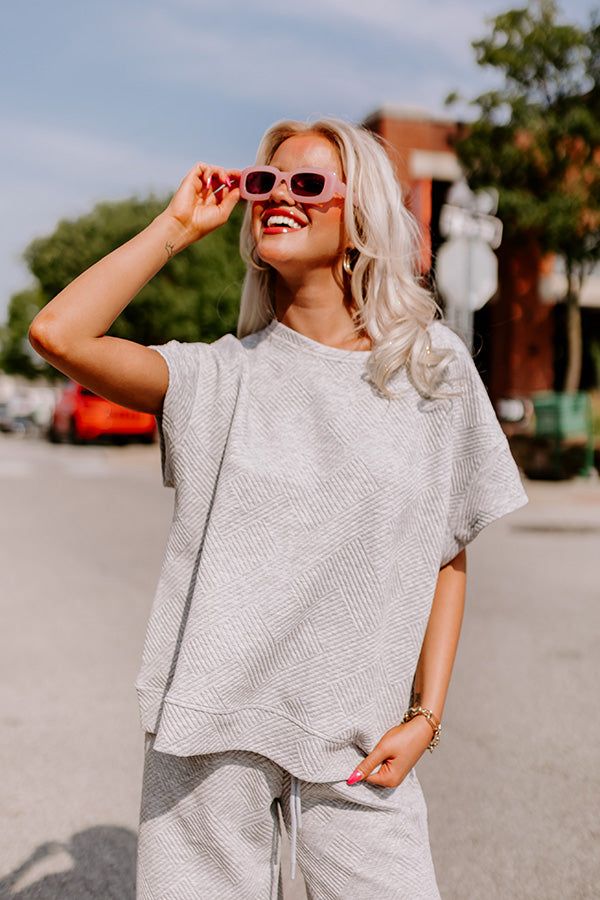 Lattes First Shift Top in Grey sold by Impressions product image thumbnail 2