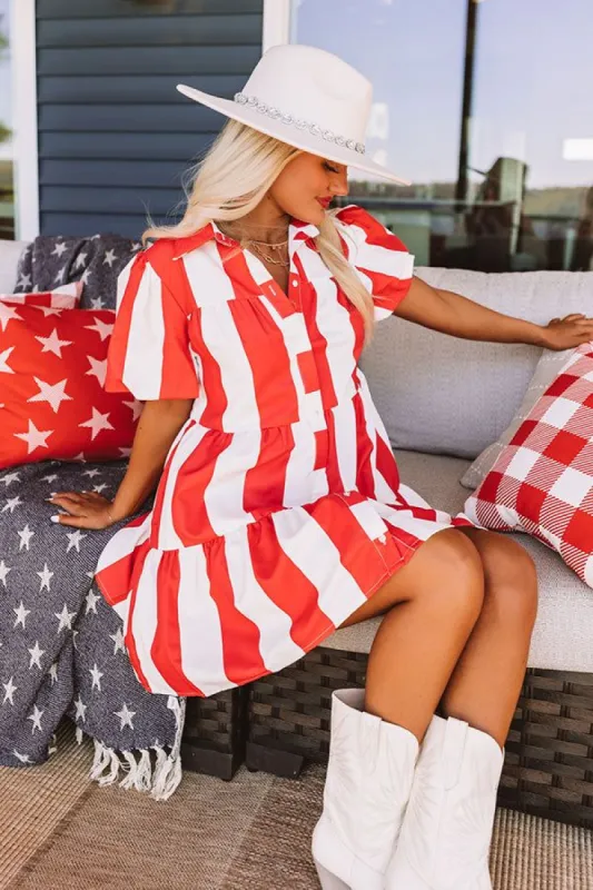 Loving Tribute Stripe Dress sold by Impressions