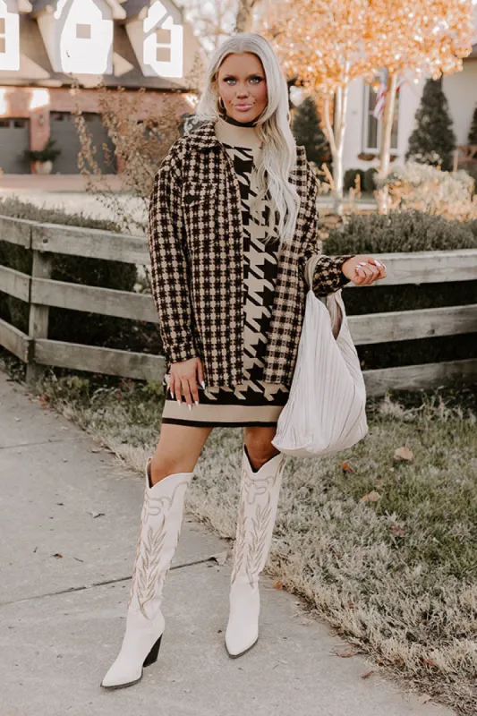 Caffeine Crush Checkered Jacket sold by Impressions