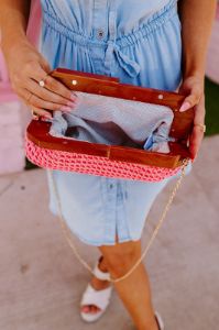 Little Coastal Town Woven Crossbody sold by Impressions