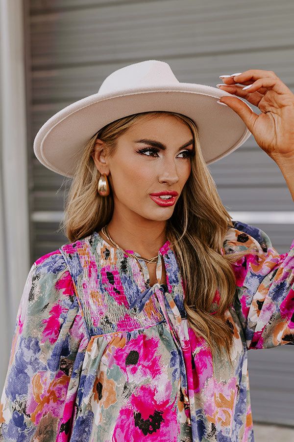 Iced Tea Afternoon Felt Fedora In Ivory sold by Impressions product image thumbnail 3