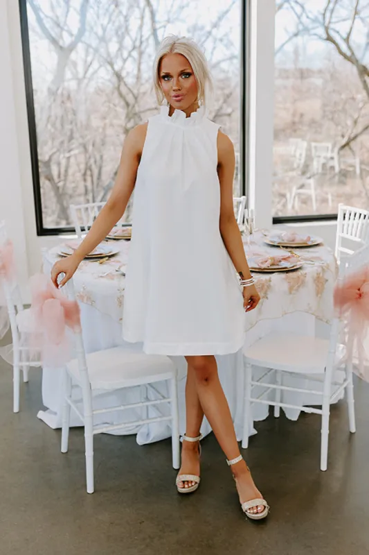 Pursuit Of Happiness Shift Dress In White sold by Impressions
