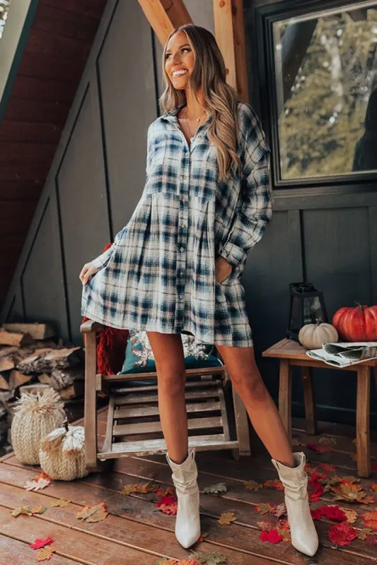 Pumpkin Spice Please Flannel Dress sold by Impressions