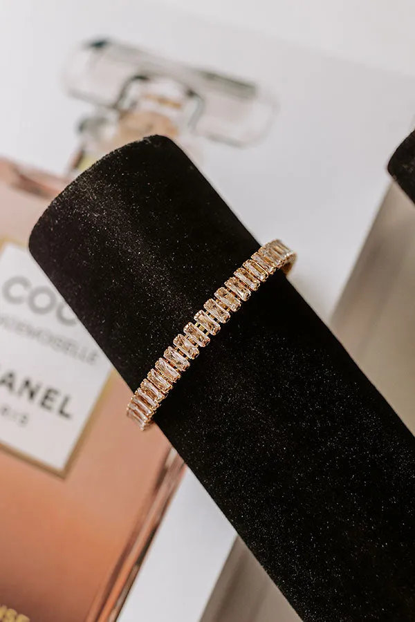 Feeling Glam Cubic Zirconia Cuff Bracelet in Gold sold by Impressions product image thumbnail 2