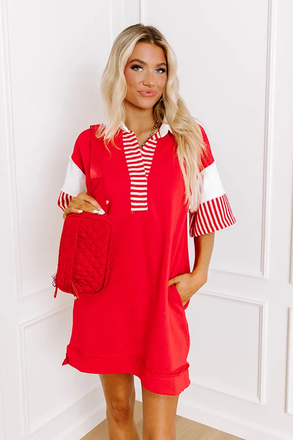 Dockside Meetup Mini Dress in Red sold by Impressions
