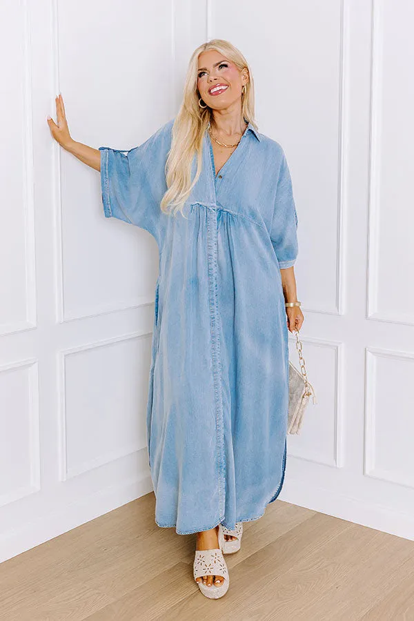 NYC Ready Chambray Maxi Dress Curves sold by Impressions product image thumbnail 2