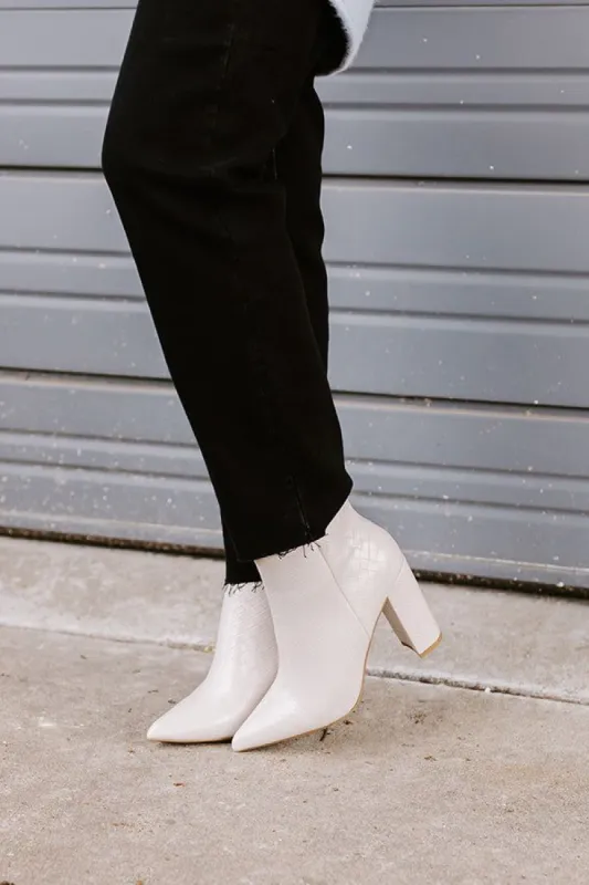 The Tisch Faux Leather Bootie sold by Impressions