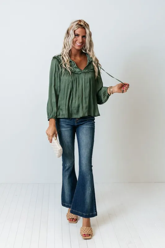 Starry Staple Top In Olive sold by Impressions