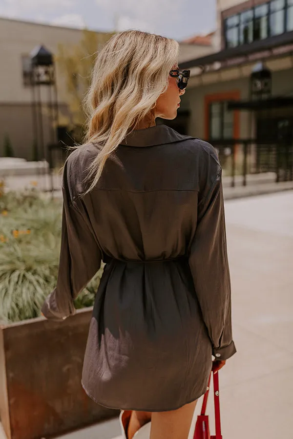 Runway Revelry Romper in Charcoal sold by Impressions product image thumbnail 3