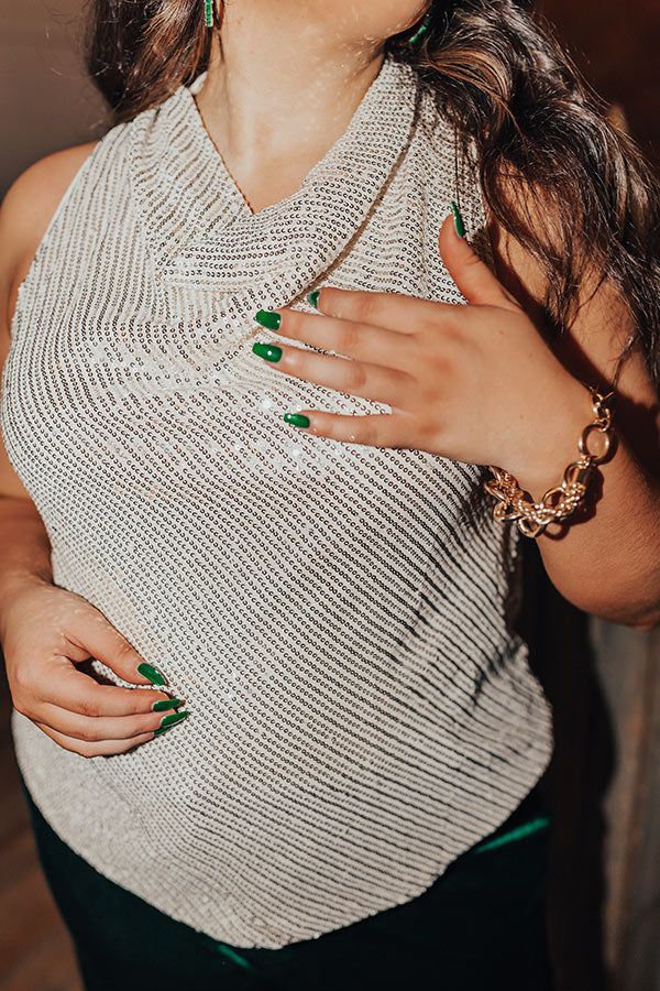 Beyond Romance Sequin Top In Champagne Curves sold by Impressions product image thumbnail 3