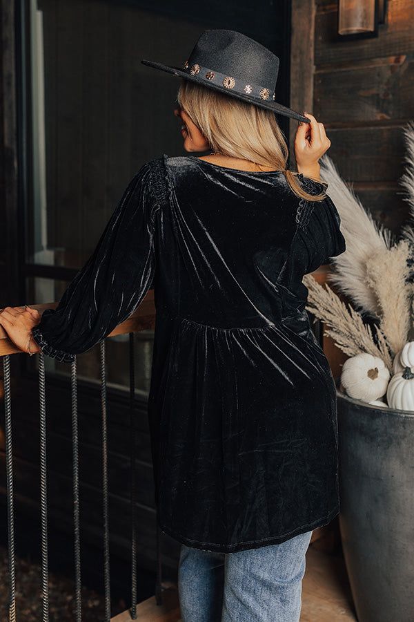 Winding Roads Velvet Babydoll Top Curves sold by Impressions product image thumbnail 3