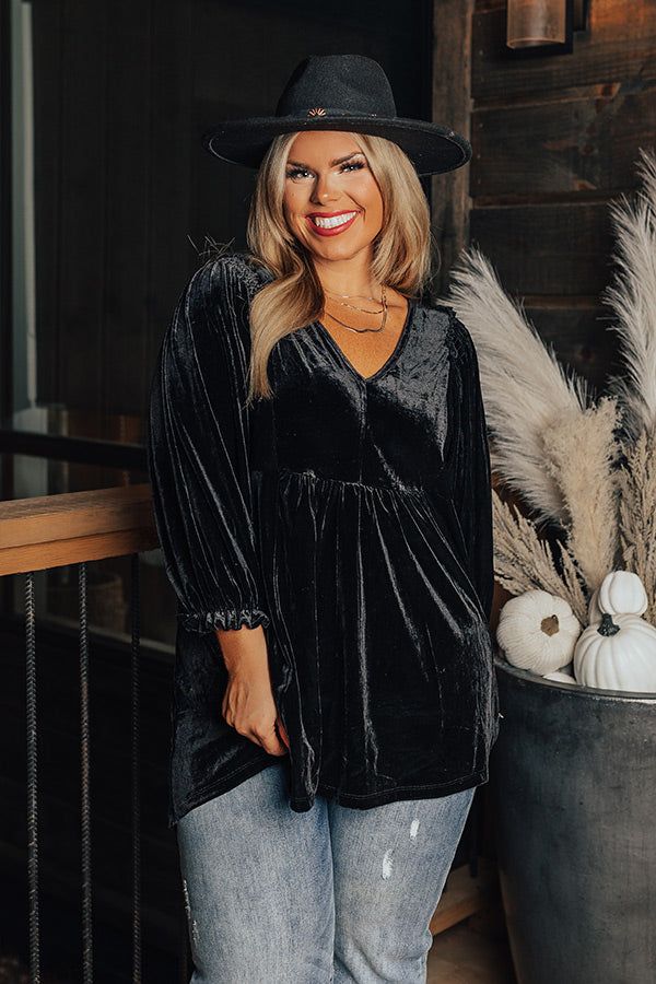 Winding Roads Velvet Babydoll Top Curves sold by Impressions product image thumbnail 4