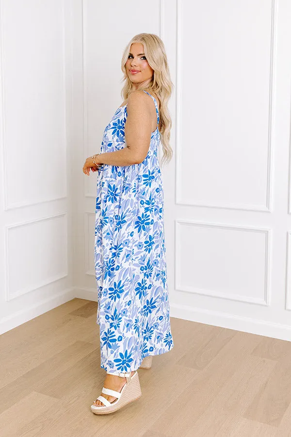 Tranquil Time Floral Midi in Blue Curves sold by Impressions product image thumbnail 3