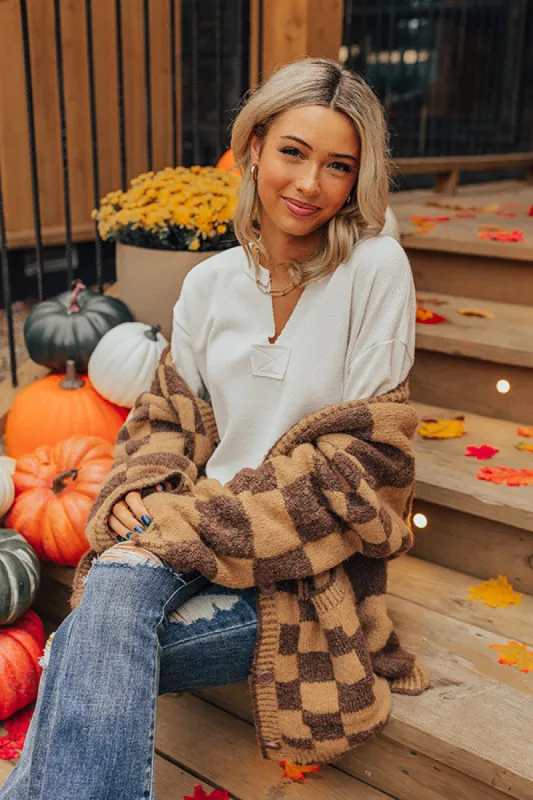 Always There For You Knit Top In Ivory sold by Impressions