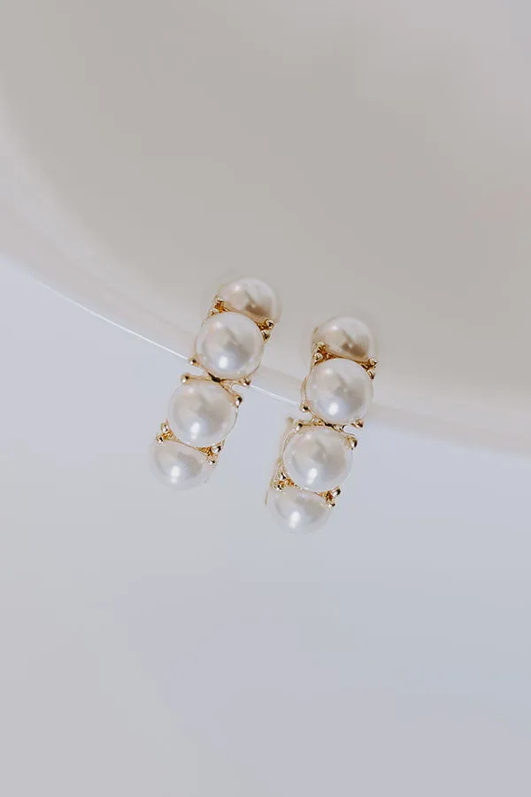 Sweet Pearl Hoop Earrings sold by Impressions product image thumbnail 2
