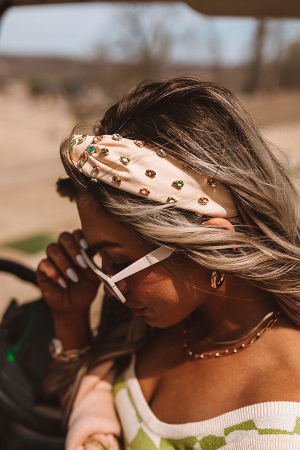 Angelic Aura Embellished Headband In Cream sold by Impressions product image thumbnail 3