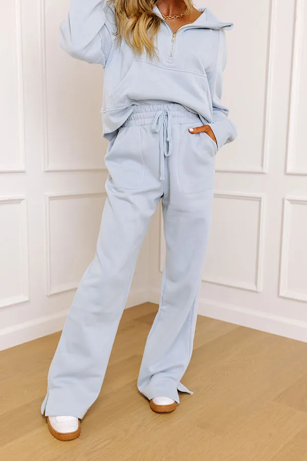 Coffee Run Cutie Straight Leg Pants in Sky Blue sold by Impressions product image thumbnail 2