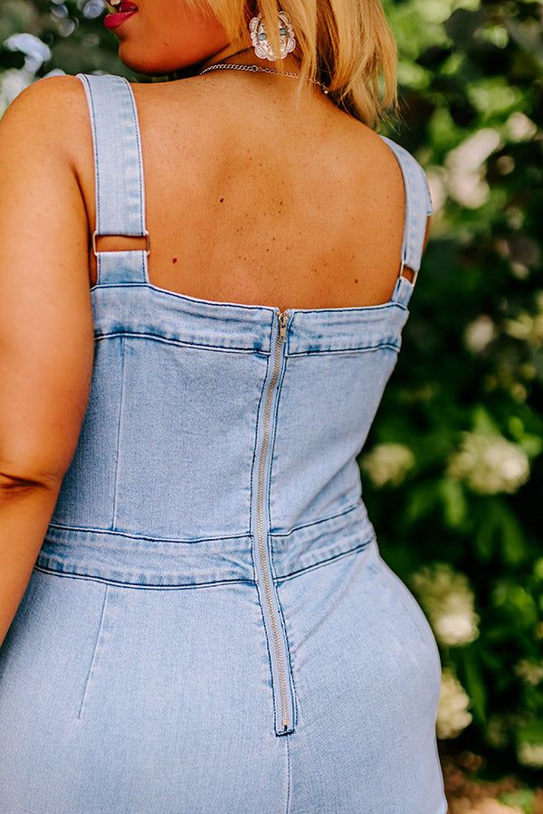 The Pike Denim Jumpsuit in Light Wash Curves sold by Impressions product image thumbnail 5