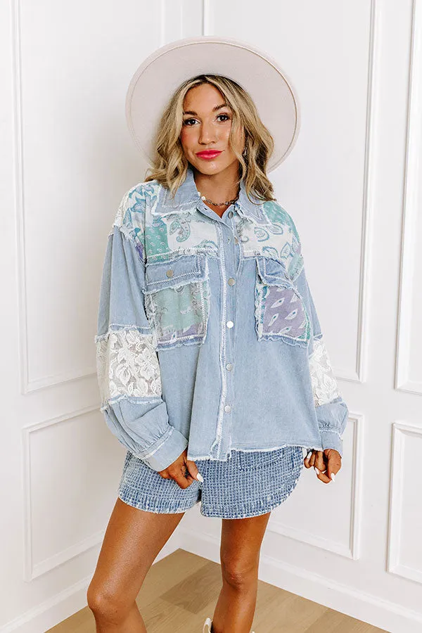 Boho Vibes Lightweight Chambray Jacket sold by Impressions product image thumbnail 3