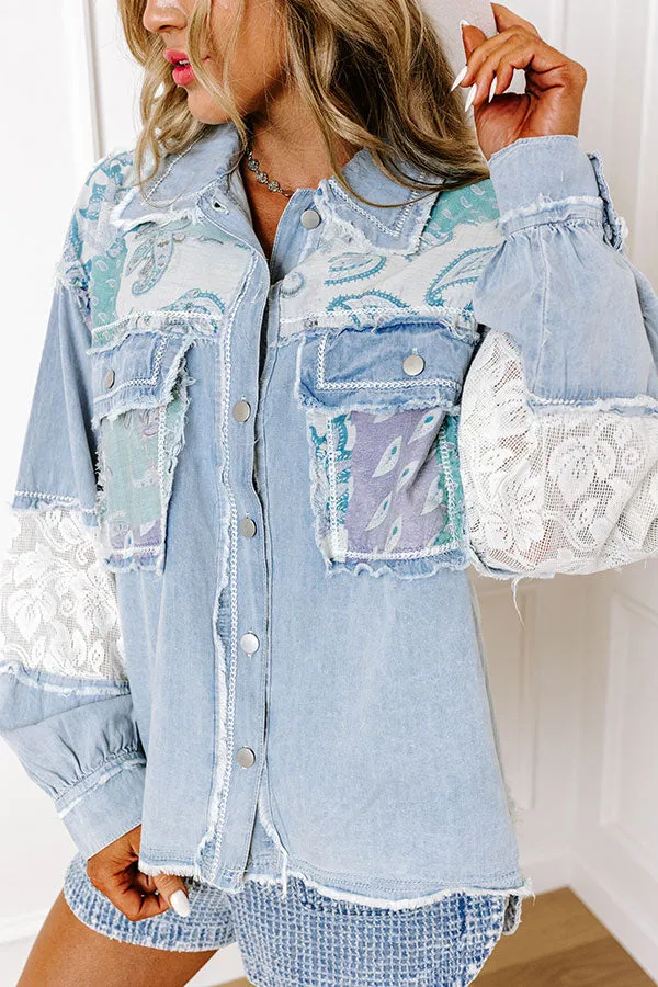 Boho Vibes Lightweight Chambray Jacket sold by Impressions product image thumbnail 4