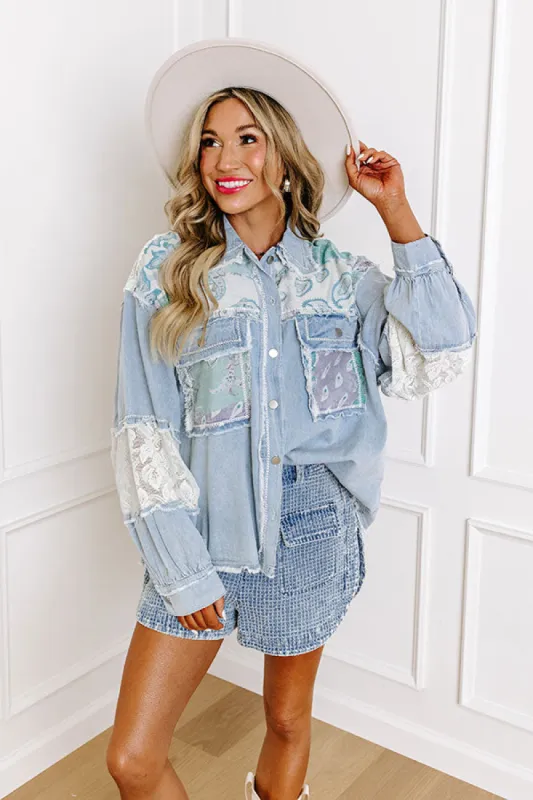 Boho Vibes Lightweight Chambray Jacket sold by Impressions