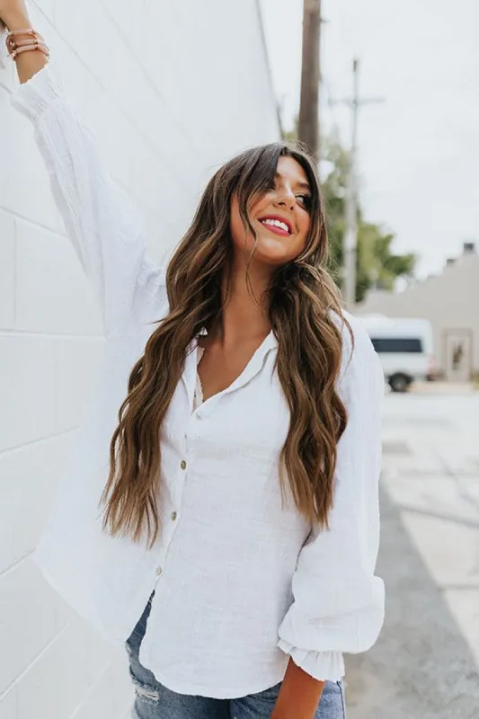 Chic Efforts Shift Top In White sold by Impressions