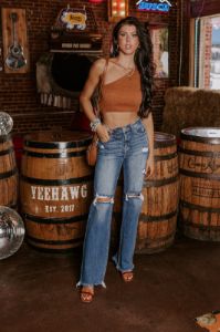 The Juliana High Waist Straight Leg Jean sold by Impressions