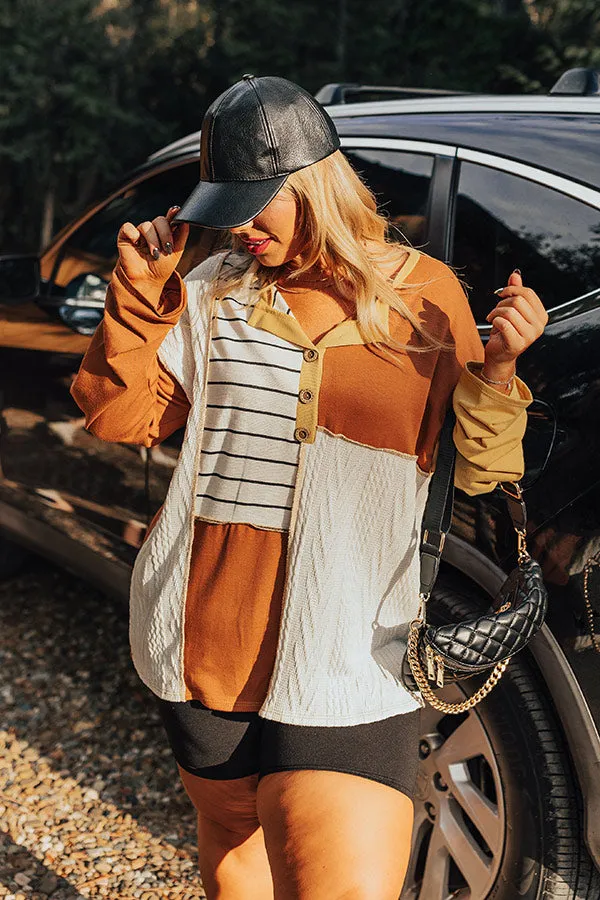 Pumpkin Spice Feels Colorblock Top Curves sold by Impressions product image thumbnail 2