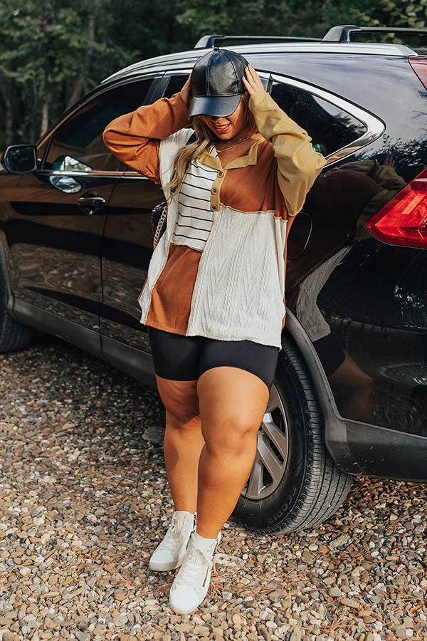 Pumpkin Spice Feels Colorblock Top Curves sold by Impressions product image thumbnail 4