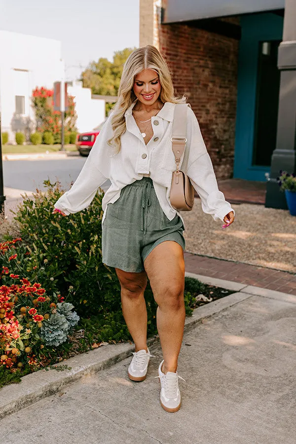 Chic Harvest Knit Henley Top in Cream Curves sold by Impressions