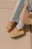 The Livy Faux Nubuck Platform Sandal in Taupe sold by Impressions