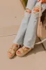 The Livy Faux Nubuck Platform Sandal in Taupe sold by Impressions