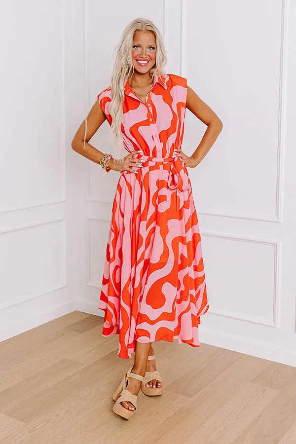 Feeling Groovy Chiffon Midi sold by Impressions