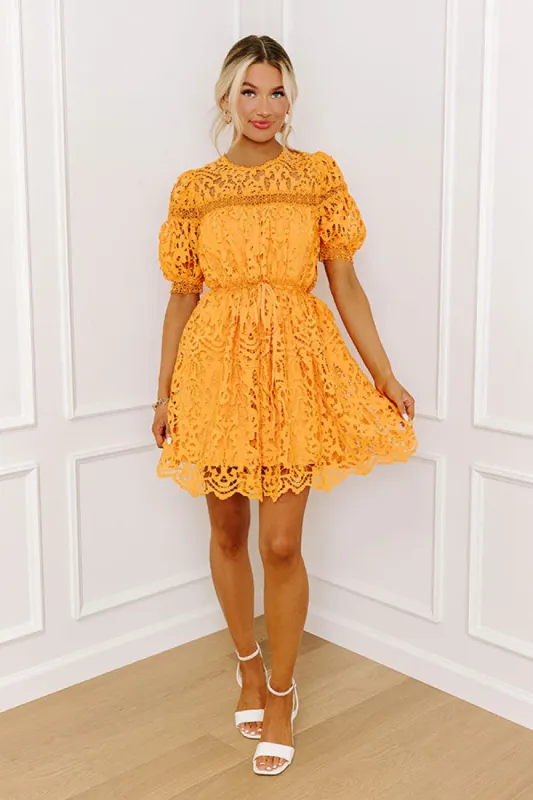 Forever Chic Crochet Mini Dress sold by Impressions