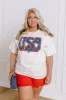 USA Vintage Graphic Tee Curves sold by Impressions