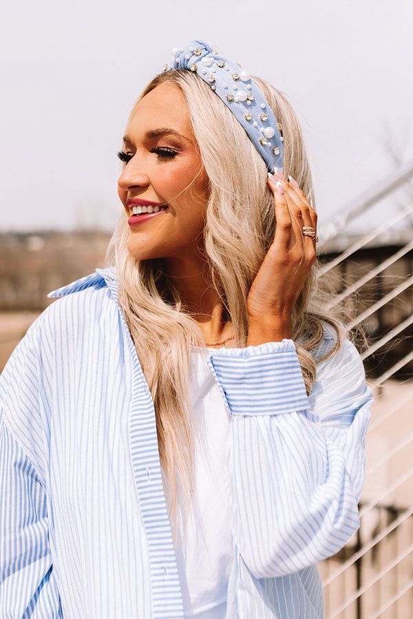 Majestic Moment Embellished Headband In Sky Blue sold by Impressions product image thumbnail 2