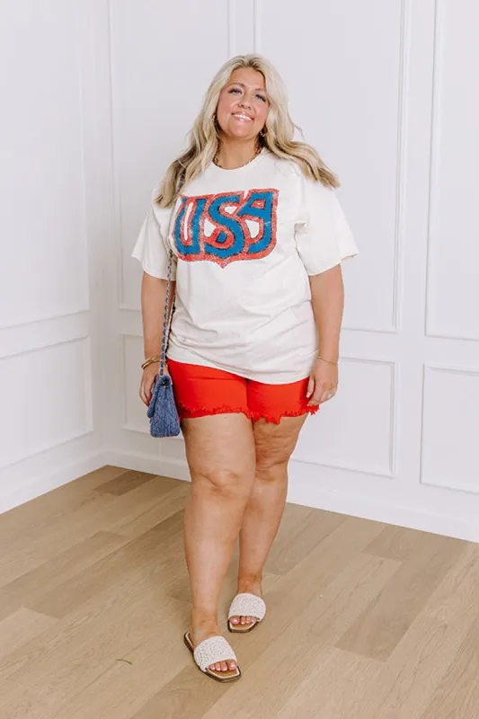 USA Vintage Graphic Tee Curves sold by Impressions