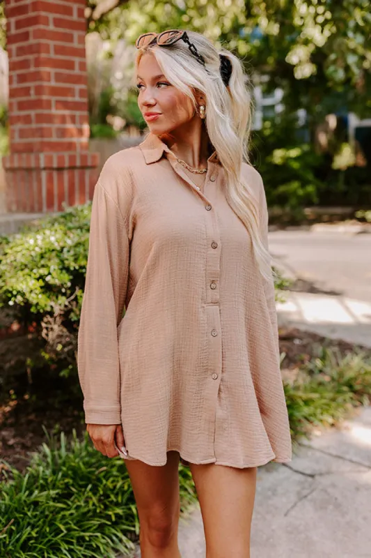 Breezy Chic Romper in Iced Mocha sold by Impressions