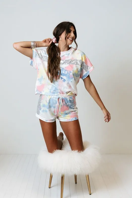 Waves And Wishes Tie Dye Shorts sold by Impressions