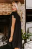 Hidden Bungalow Embroidered Dress In Black sold by Impressions