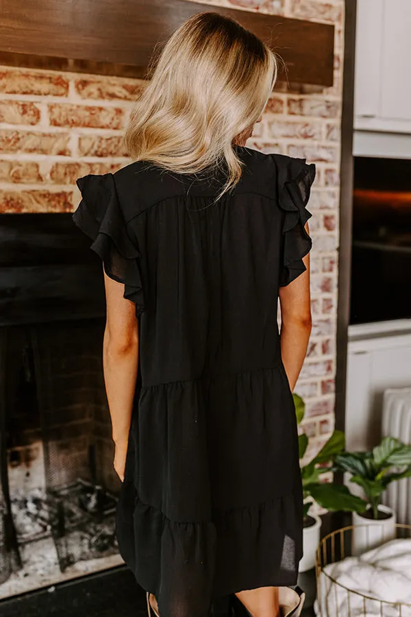 Hidden Bungalow Embroidered Dress In Black sold by Impressions product image thumbnail 4