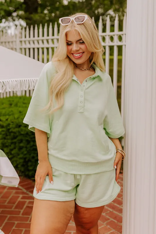 Casual Ease Sweatshirt in Mint Curves sold by Impressions