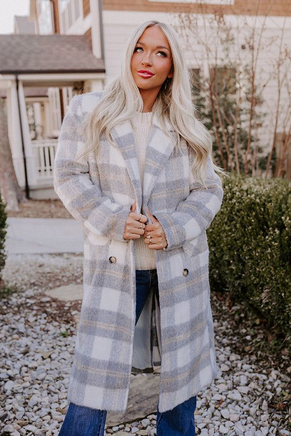 Snowfall Feels Plaid Coat sold by Impressions product image thumbnail 2