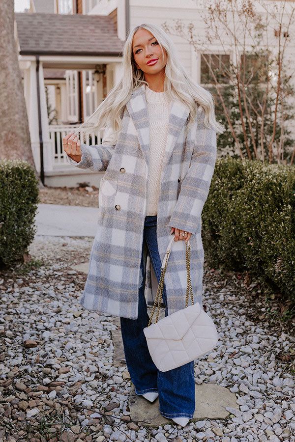 Snowfall Feels Plaid Coat sold by Impressions