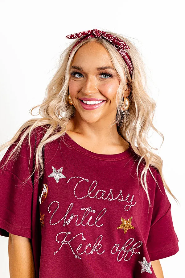 Fan Zone Paisley Headband In Maroon sold by Impressions product image thumbnail 3