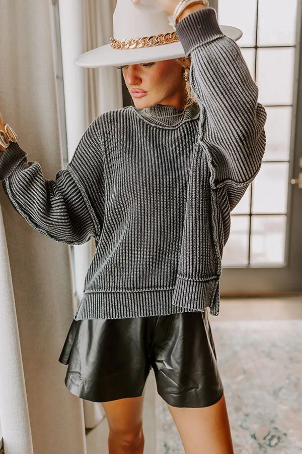 Vermont Bound Vintage Wash Oversized Sweater in Black sold by Impressions product image thumbnail 3