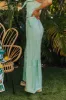 Viva La Travel High Waist Wide Leg Pants in Mint sold by Impressions